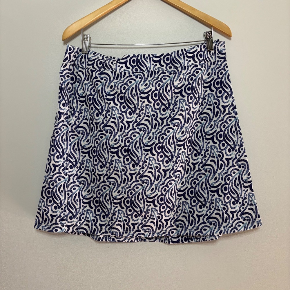 RipSkirt Hawaii Blue White Boho Wrap Skirt Waterproof Large Pool Resort NWT